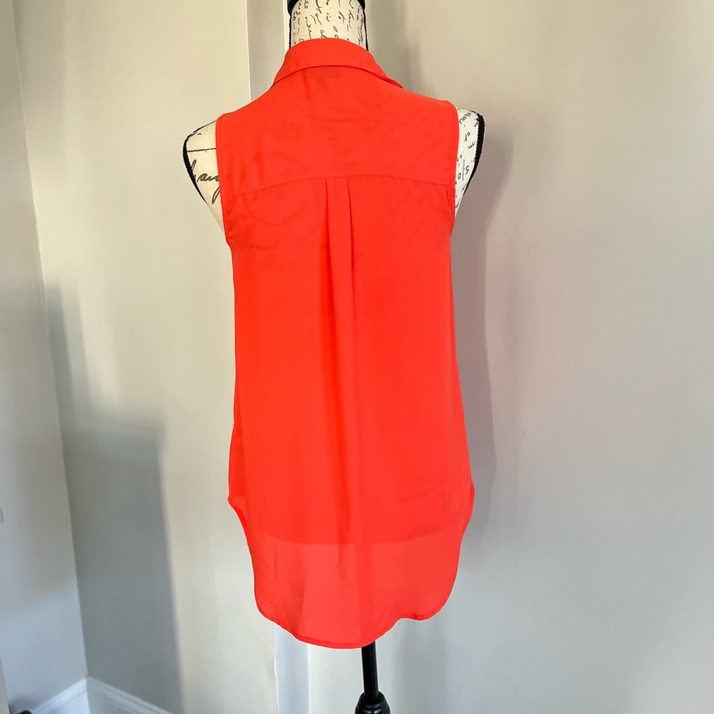 Mossimo Orange Button Front Tank Top - Picture 4 of 6